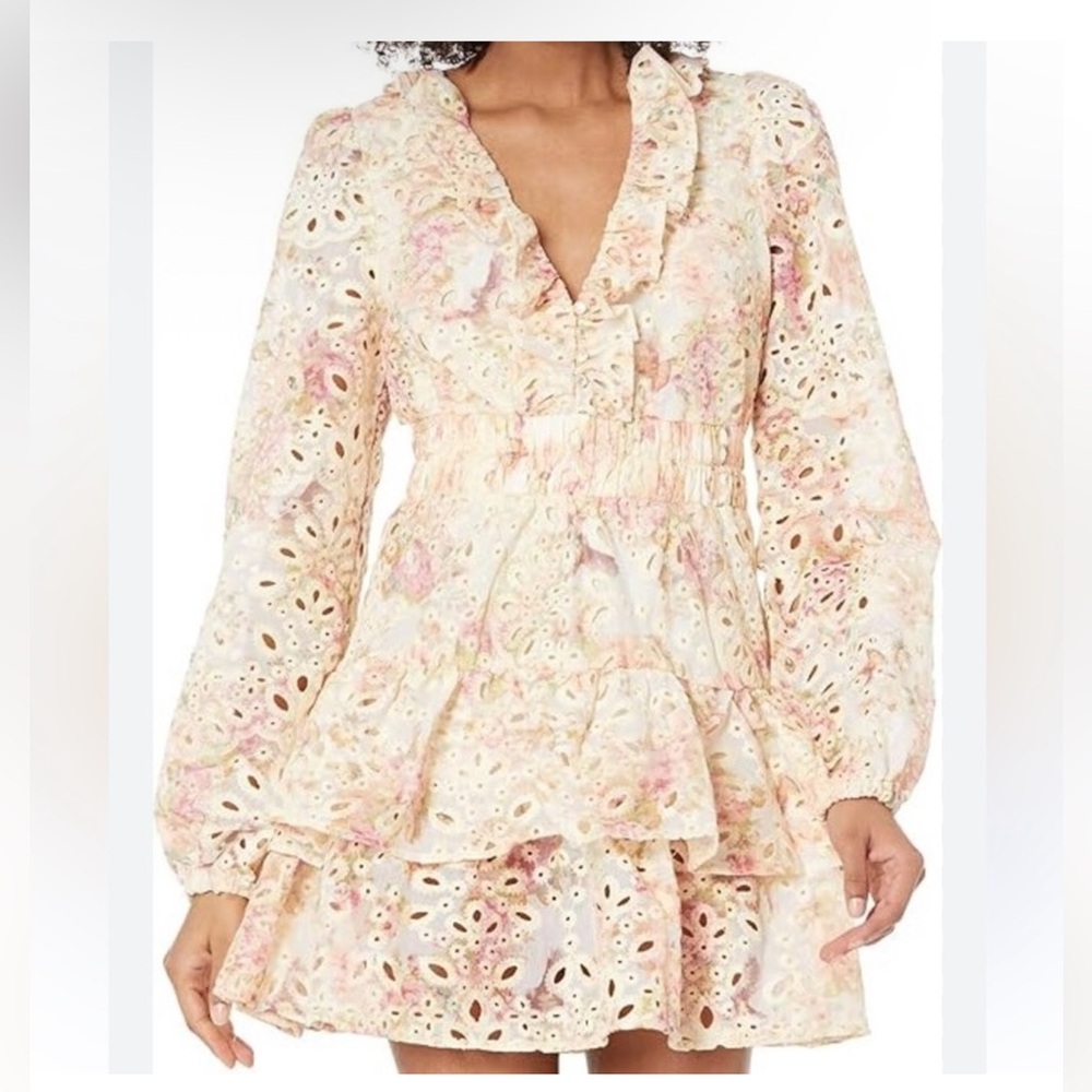 Meadow Mini Dress in Pink Multi
LINE & DOT